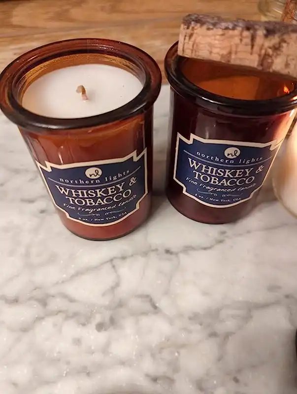 northern lights whiskey and tobacco candle Northern Lights Candles Whiskey and Tobacco Spirit Candle, 5 oz, Amber –  Advanced Mixology