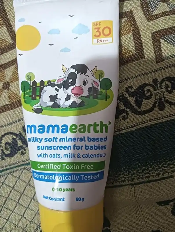 Mamaearth Milky Soft Mineral Based Sunscreen SPF 30 & PA+++ with