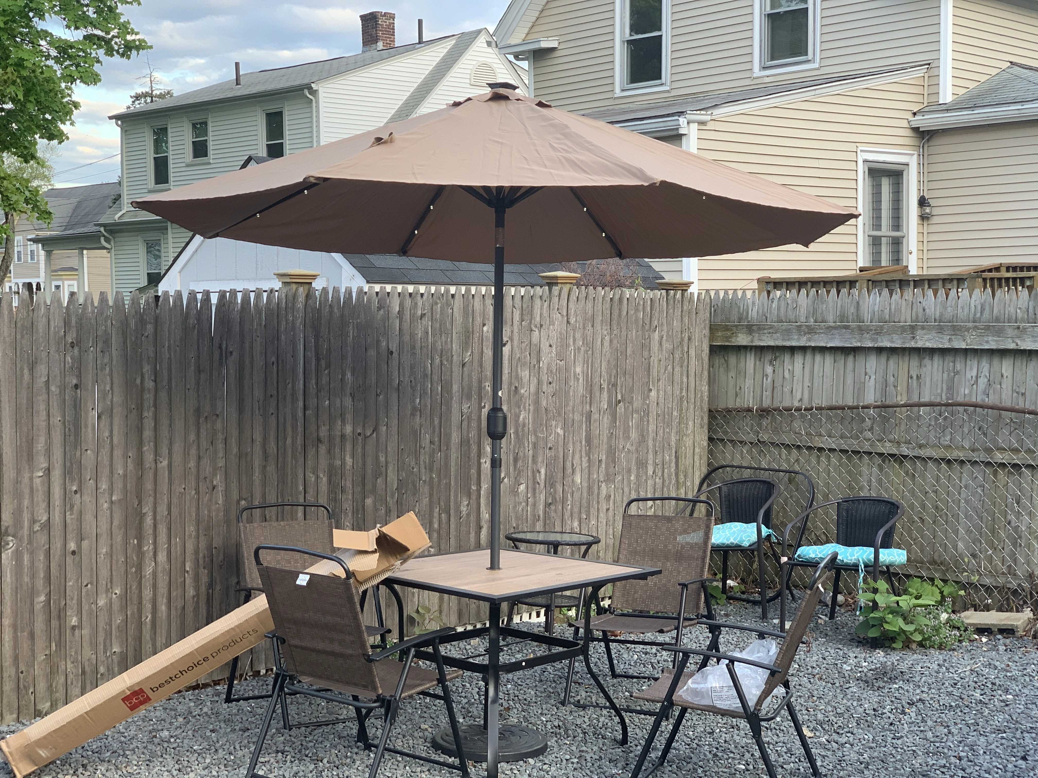 Product review for ABCCANOPY Outdoor Waterproof Table 8 Ribs Umbrella with Crank