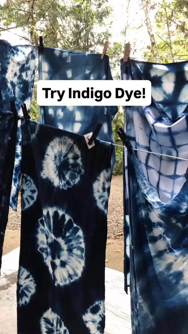 This month we’re dyeing things blue in my indigo dyeing class at @monstermonstershop on July 24th. ⁠
⁠
Want to learn how to bind and fold your fabric to create patterns?⁠
Want to upcycle some of your clothing?⁠
Want to spend 2 hours crafting?⁠
Want to make a mess and not have to clean it up?⁠
⁠
Then sign up for this indigo dyeing class!⁠
⁠
It’s beginner-friendly and tons of fun. You’ll receive four tea towels to dye in class and are also welcome to bring additional natural fiber items to dye in class.

#indigodye #craftclass #summercrafts #seattleevents #mcreativej #tiedye