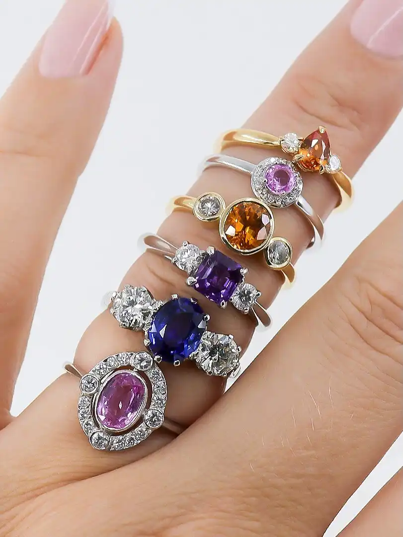 NOT ALL SAPPHIRES ARE BLUE!

While sapphires are most commonly known for their rich blue hue, they actually come in a wide range of colors, including pink, yellow and green!

The term “sapphire” refers to any corundum gemstone that isn’t red (those would be rubies). The blue ones are the most famous, but the other colors are sometimes referred to as “fancy sapphires.”

#chatfieldsjewellers 
#independentjewellers 
#bespokejewellery 
#sapphires