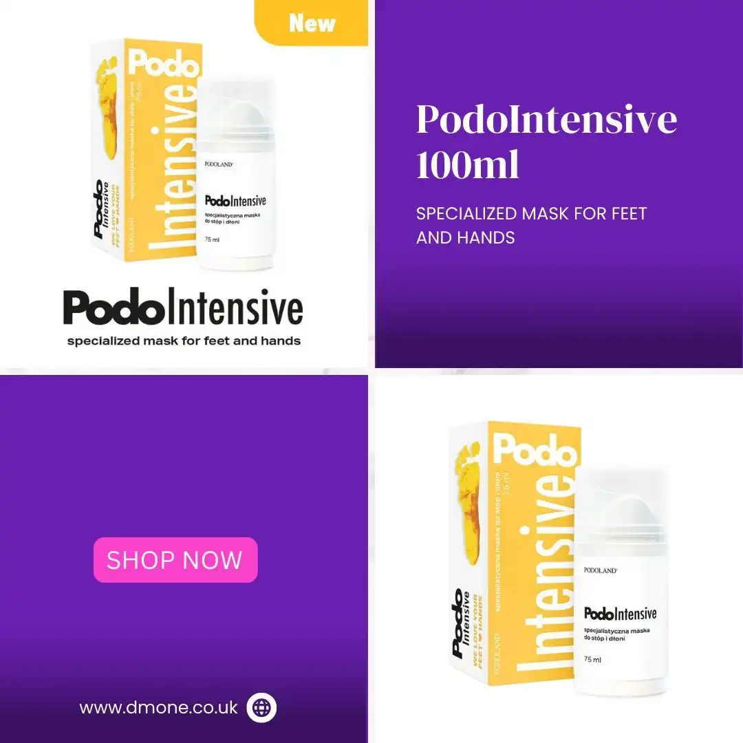 Treat your hands and feet to the ultimate pampering experience with PodoIntensive 100ml! 🦶✨ This specialised mask is designed to deeply nourish and rejuvenate, leaving your skin feeling soft and revitalised. 🌿💧
Perfect for tackling dry and tired skin, it’s an essential addition to your self-care routine.
🛍️ Ready to indulge? Shop now at www.dmone.co.uk and discover the transformative power of PodoIntensive!
#PodoIntensive #SpecialisedMask #FootAndHandCare #NourishYourSkin #SkincareEssentials #SelfCareRoutine #SoftSkin #Revitalise #PamperYourself #BeautyMustHaves #ShopNow #HealthySkin