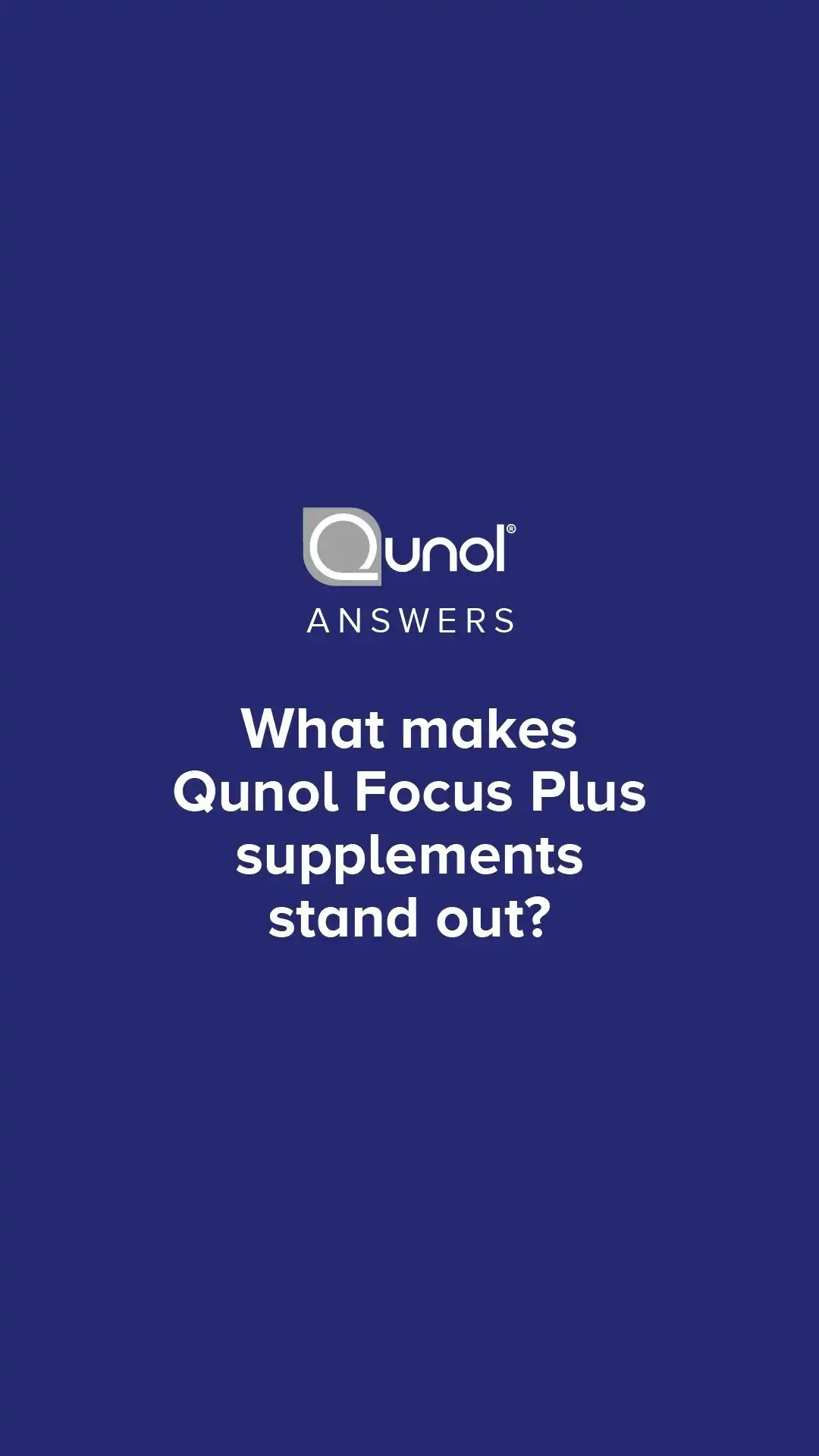 Focus: unlocked. 🔑 

Qunol Brain Health Focus Plus, with ingredients Magtein and Cognizin, is clinically shown to improve:*
🔷 Energy **
🔷Mood **
🔷Mental alertness **
🔷Productivity **
🔷Focus
🔷Attention

*This statement has not been evaluated by the Food and Drug Administration. This product is not intended to diagnose, treat, cure, or prevent any disease.
**among subjects with occasional sleeplessness