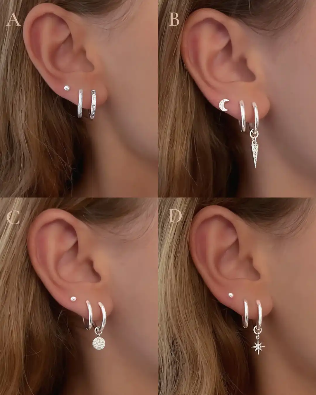 ✨ Choose Your Ideal Earring Set ✨
The right earring set can make all the difference. If you love solid monochrome outfits, add a bit of sparkle to complete your look. For those who are all about prints and patterns, a sleek, simple earring stack is the perfect match. 
Which one would you choose?