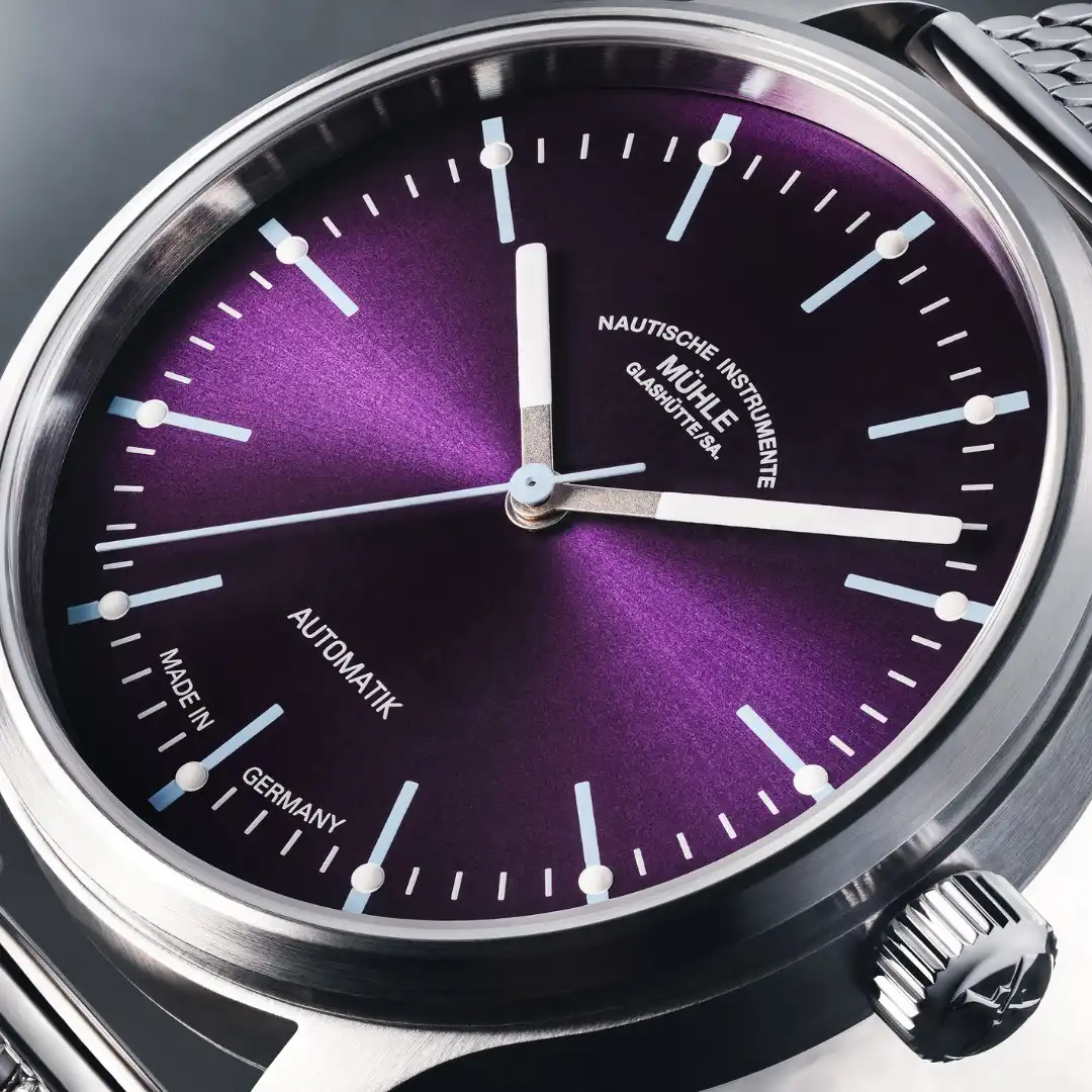 Image 98: The Mühle-Glashütte Panova Violet blends German precision with a sun-kissed spirit. Its violet dial shimmers like summer skies over lavender fields—changing hues with the light for a watch that’s never dull.
Crafted in Germany with a robust stainless steel case and Milanese bracelet, it's powered by the reliable SW200-1 automatic movement. With 100m water resistance, anti-reflective sapphire crystal, and a 38-hour power reserve, it’s made to move with you—day to night, city to coast.
Let your wrist do the talking. Pre-order the Panova Violet online or at City Chain Primo VivoCity.
🔗 https://bit.ly/4lFY1Ou
CityChainSG ##MühleGlashütte