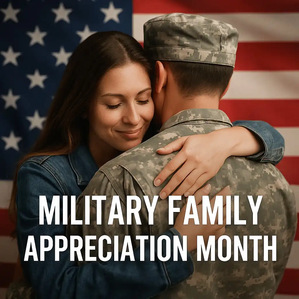 November is Military Appreciation Month! We recognize the incredible strength and sacrifice of military families. The service member wears the uniform, but the whole family serves in their own way. From long deployments to quiet homecomings, thank you for standing behind our nation's heroes.