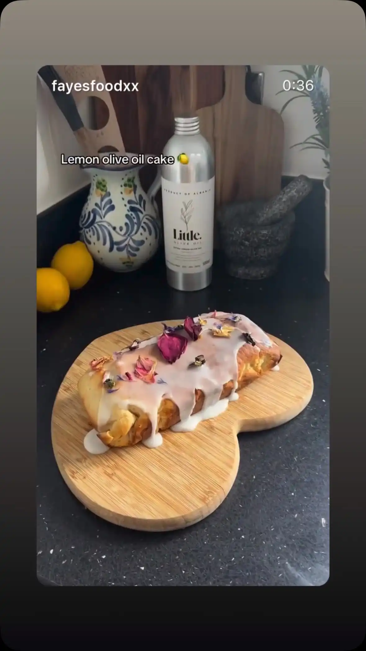 Thanks @fayesfoodxx hope you love your #gifted #extravirginoliveoil that #lemoncake made with #littleoliveoil looks lush