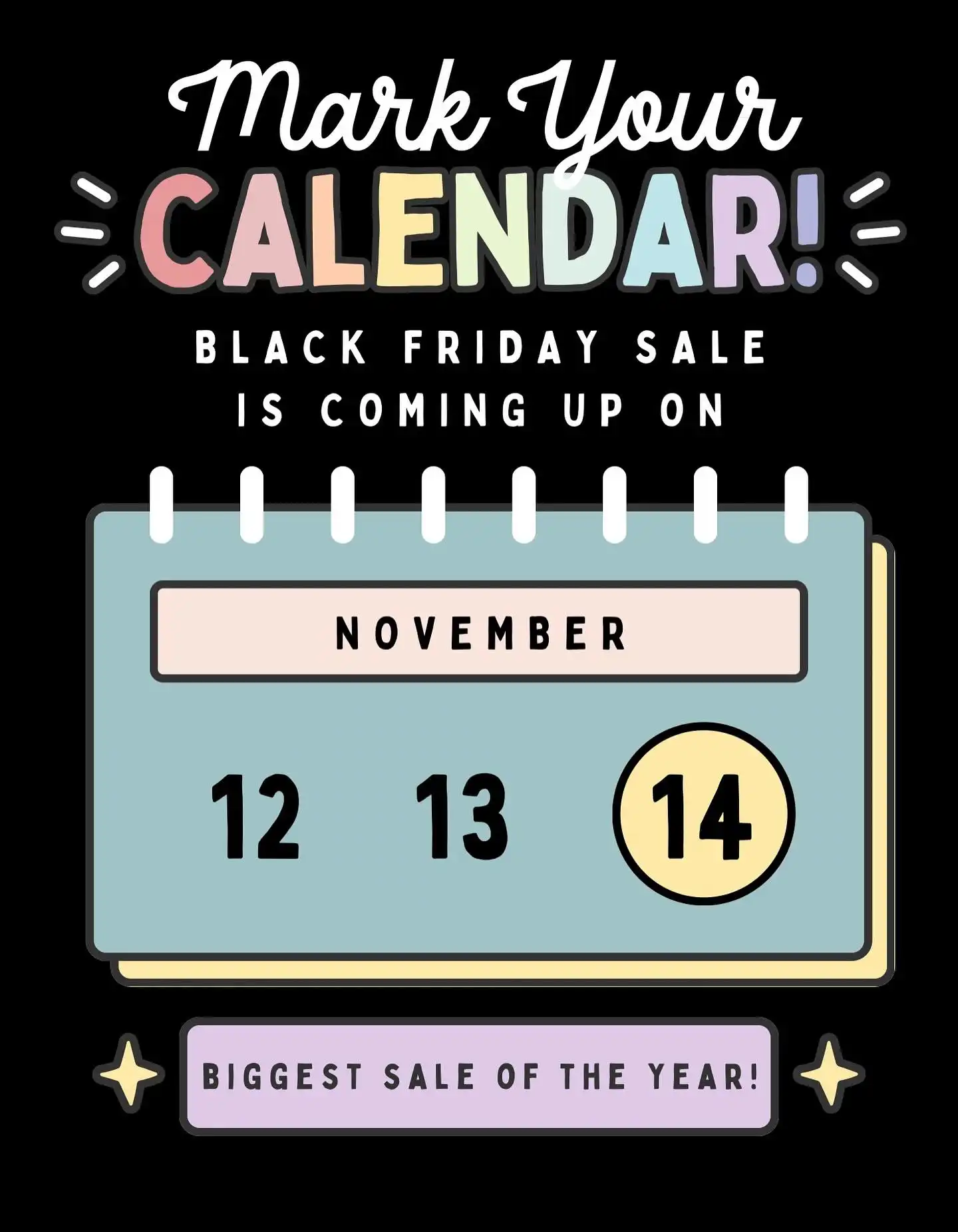 🎉 Our Black Friday Sale is coming… 👀
The countdown to our biggest stationery event of the year starts now! ⏰✨

Get ready for the cutest deals on planners, pens, and all your favourite stationery & craft finds 💕

📆 Sale starts on Friday 14 Nov 2025
🛍️ Shop ➡️ shokakko.com.au

#shokakko_au #sale #blackfridaysale #blackfriday2025 #stationery #stationeryaddict #stationerysale #craft #planneraddicts #cutestationery