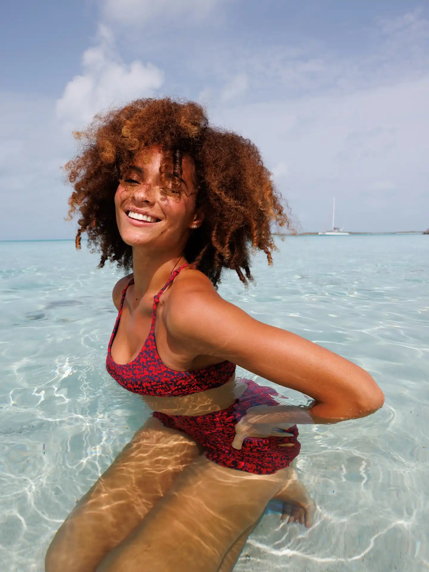 Mojito crochet top-tangerine