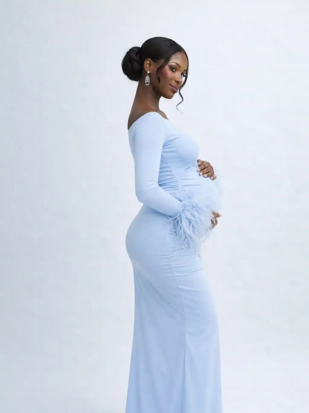 pregnant lady dress shop near me Anyuta Couture Luxury Maternity Baby Shower Dresses – ANYUTA COUTURE abayas