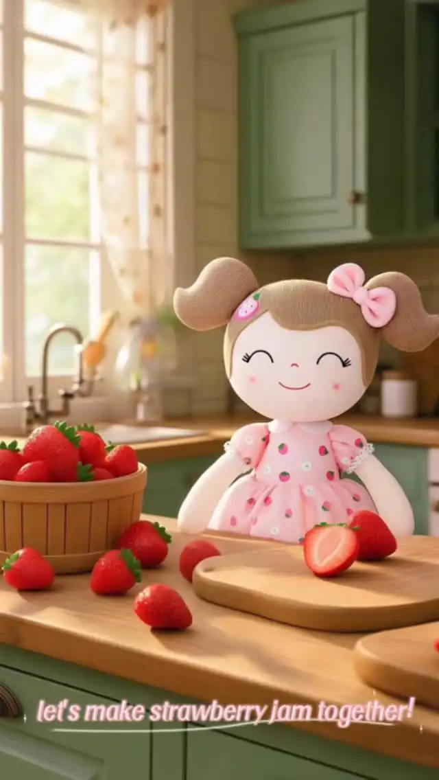 Our adorable Strawberry Doll is whipping up something delicious today—homemade strawberry jam! 🥄🔥 Watch her stir up a pot of sun-ripened berries, a sprinkle of sugar, and a whole lot of love. The kitchen smells like summer sweetness! Who else wants to taste? 😋💖
#gloveleya #gloveleyadoll #babygirl #StrawberryDoll #HomemadeJam #BerryCute #KitchenAdventures #SweetTreats #DIYJam #StrawberryMagic #LittleChef #CookingWithDolls #DeliciousMemories