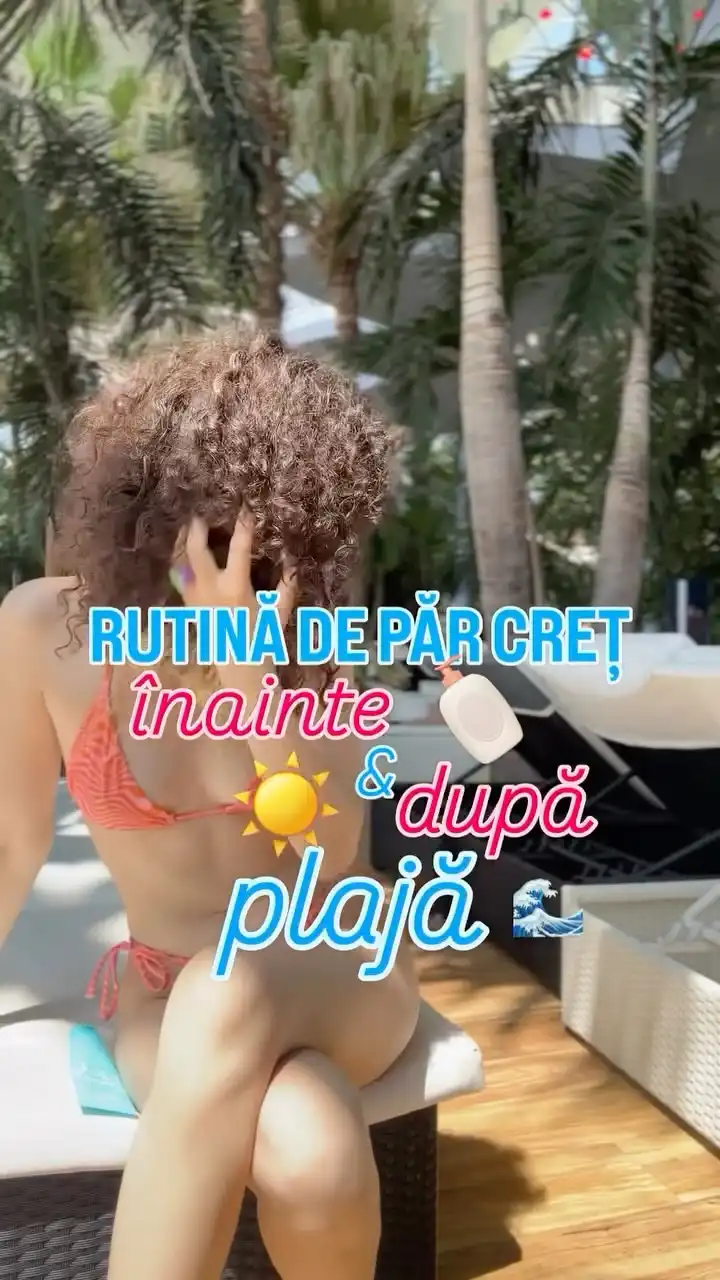 🌊 Rutina ta pentru păr creț înainte & după plajă e aici! 🌸

🌞 Protejează-ți buclele cu Swimproof, SPF-ul pentru păr ce protejează părul de soare, sare și clor.

🛁 Iar după plajă, repară și hidratează cu gama Coco Beach Waves: șampon + balsam cu ulei de cocos 🌴

@bunaeusuntcriss ✨

#tuju #BeautyThatCares #CurlyHairRoutine #UmbertoGiannini #Swimproof #CocoBeachWaves #rutinaparcret #protectieUVpar #curlygirlromania
