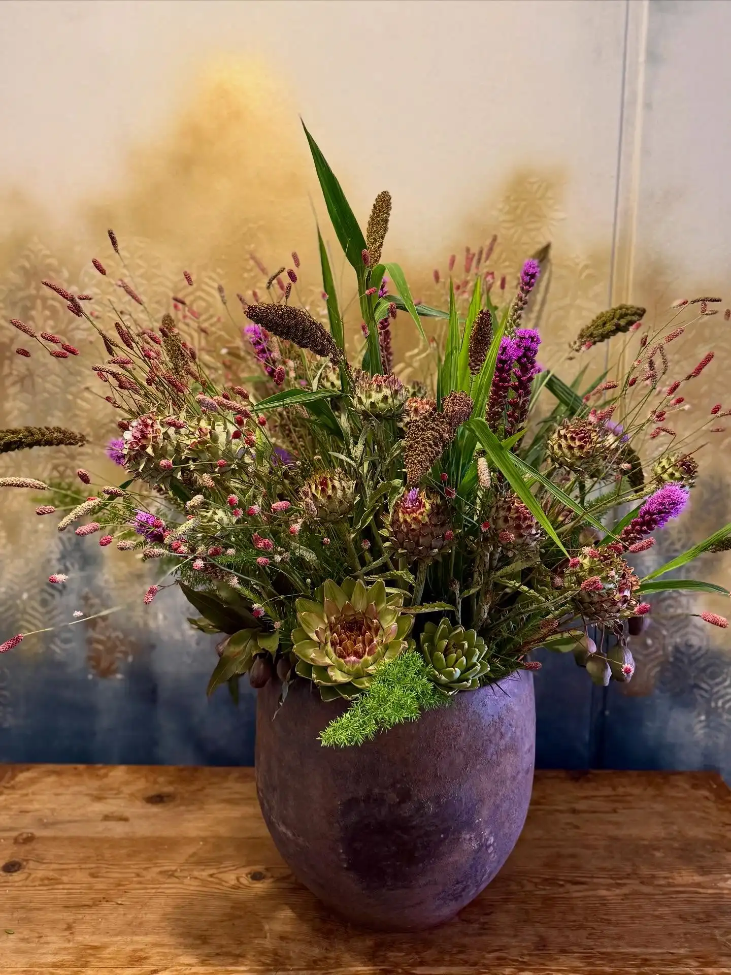 “Wild and Wonderful “ This stunning arrangement heading out today to brighten up a hotel lobby. Aren’t the artichokes amazing 💜

Blooming Amazing Flower Company
Gold Award Winner - Flower Shop of The Year

38 Ranelagh Village
Dublin 6 
D06 E4H3
Ireland
Tel : + 353-1-491 0233

Web : www.bloomingamazing.ie
Email : info@bloomingamazing.ie
.
.
.
#bloomsoftheday #smallbusiness #floristsofinstagram #floraldesigns