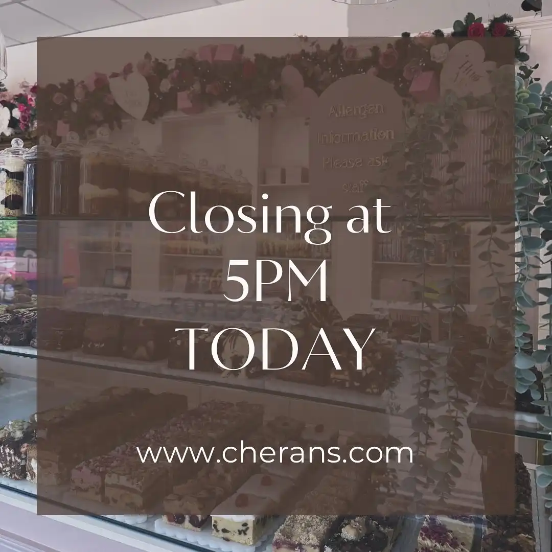 CLOSING AT 5PM TODAY ✨
Closing early today as we have a special party for one of our staff members 🥰
It’s 70’s themed, I may post a picture later for shits & giggles 🙊
PLEAAAAAASE visit us early to stock up on your Saturday sweet treats 🥰
There’s LOTS on today’s counter to choose from 🫶🏼
Enjoy your weekend 🩷