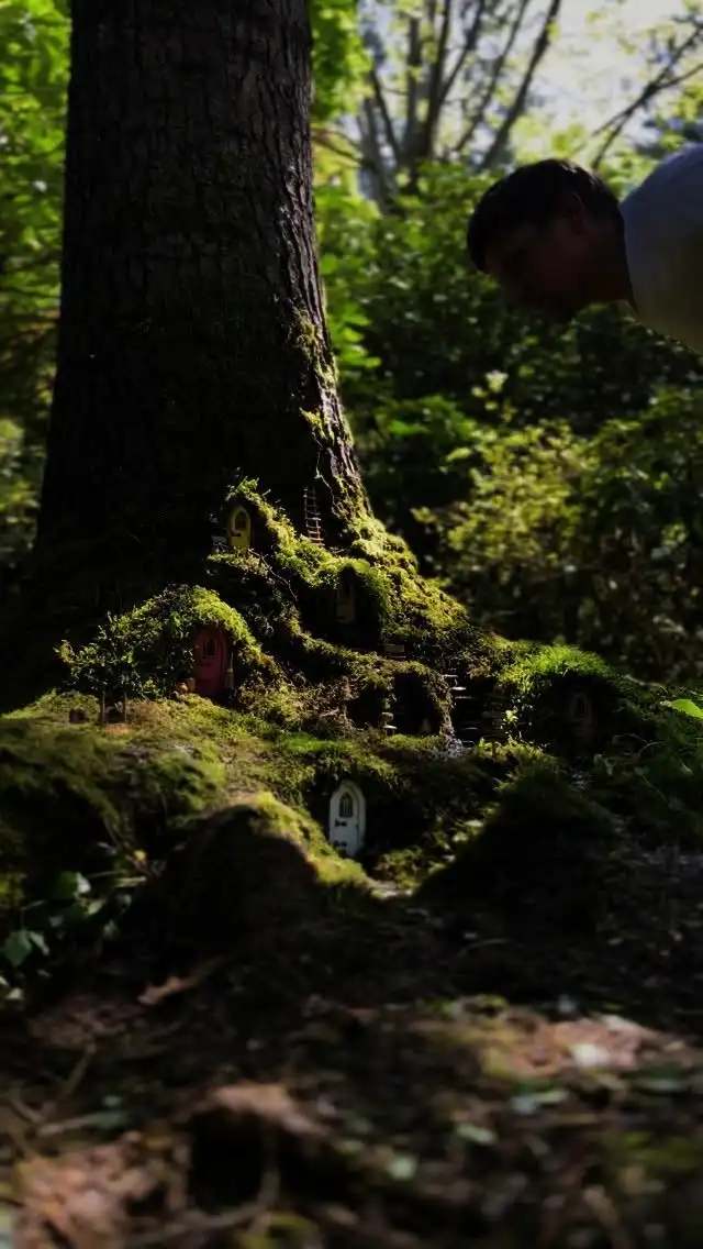Here’s another view of the fairy village with the fairy doors & lanterns. Hope you like it 😊

#fairyland #fairydoorvillage #fairydoors #fairygarden #miniaturemagic #enchantingplaces #tinyworld #fairylantern #whimsicalgarden #diyfairyhouse #magicalminiatures