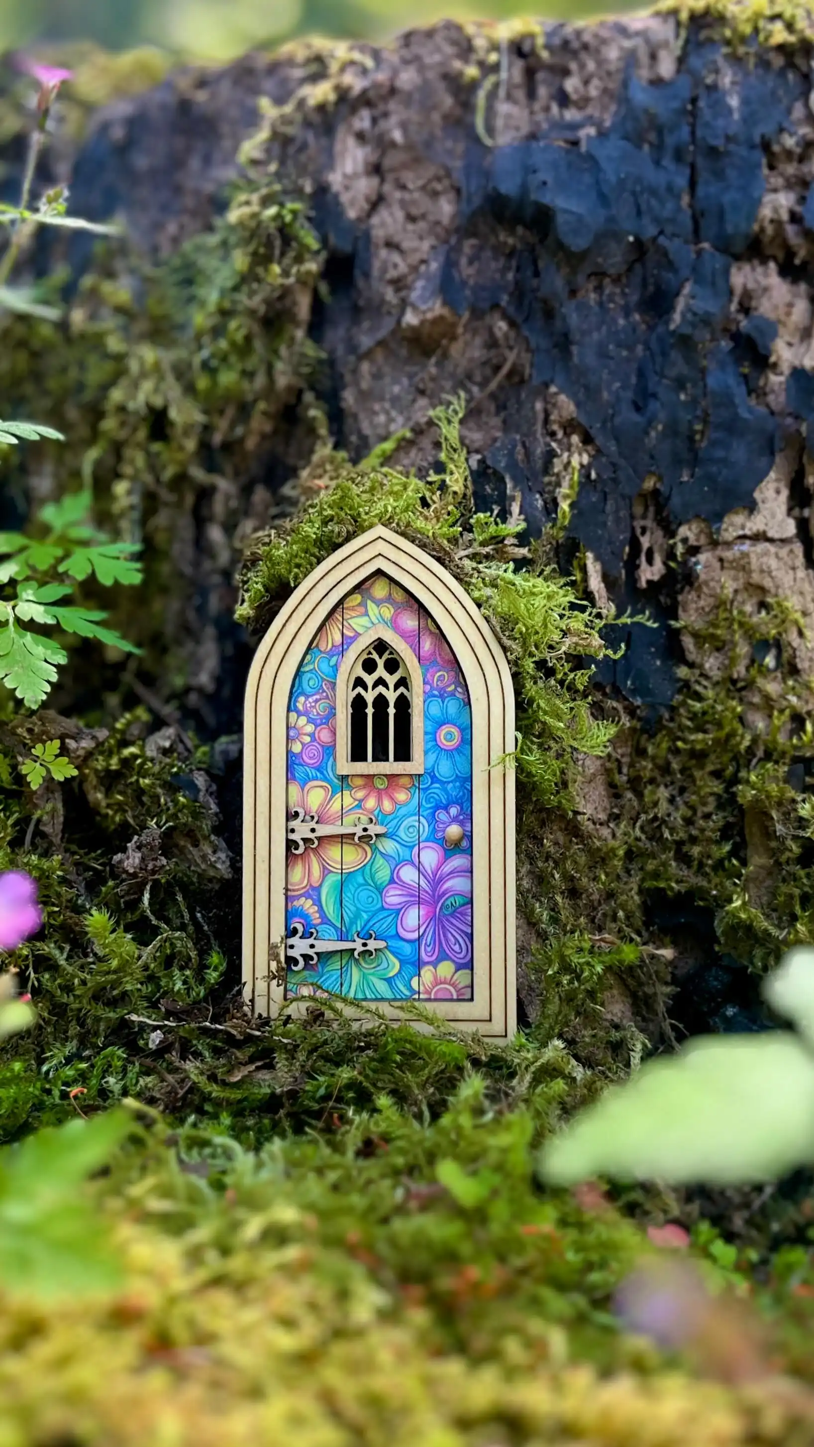 Sometimes I go for a walk and look for little spots to place my fairy doors. I think this one matched pretty well — what do you think?

#fairyland #fairydoor #fairygarden #whimsicalwalks #magiciseverywhere #maryinthefairyland #tinydoors #gardenfairy #foundfairyplaces #magicalmoments