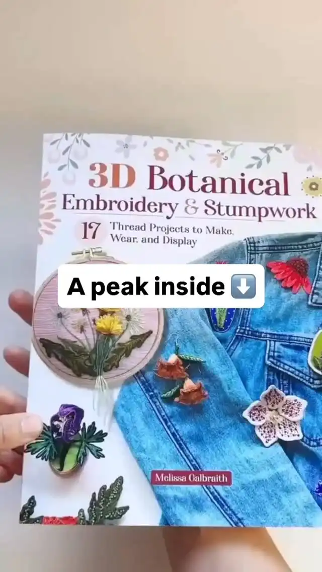 Just a little sneak peak at some of the projects in my new book 3D Botanical Embroidery & Stumpwork that will be out this October! ⁠
⁠
And for those of you that pre-order my book, we have a special surprise that’s exclusively for you! I’ll share more soon. 

#embroidery #stumpwork #embroiderybook #craftbook #mcreativej