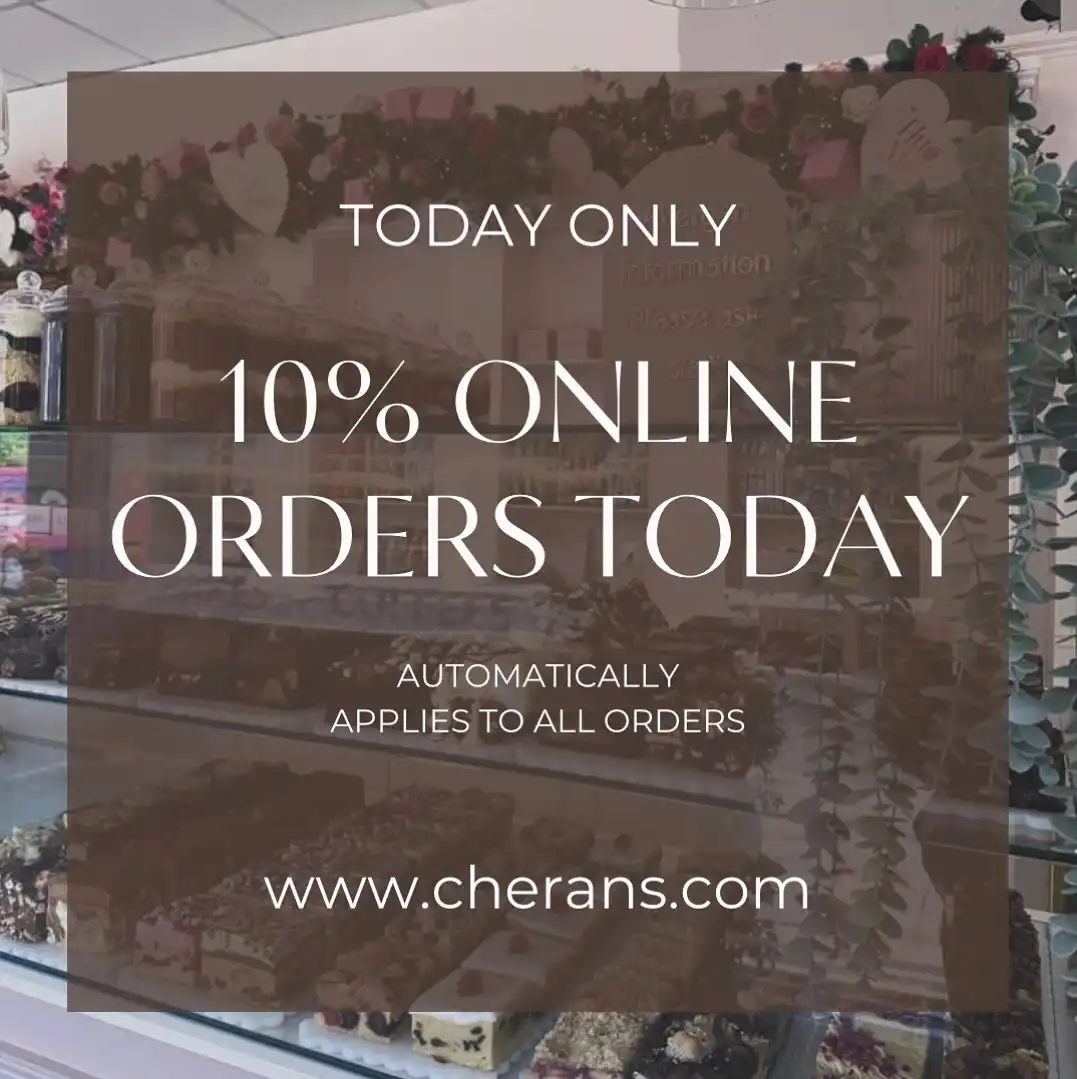PAYDAY TREATS 😉✨
As a little treat to you all..
Have 10% OFF EVERYTHING when you order on our website 🫶🏼
✨www.cherans.com✨
NO CODE REQUIRED - DISCOUNT WILL AUTOMATICALLY APPLY AT CHECKOUT 🥰
You can use it to order something for next week, next month or even in a few months time 👀🩷