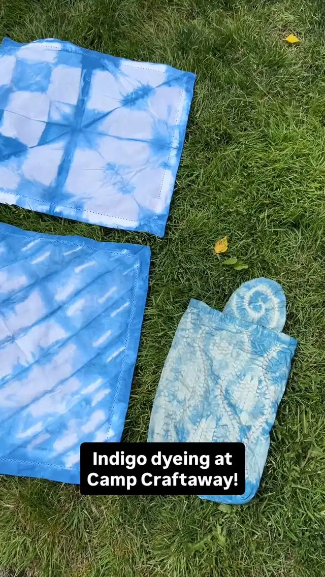 Thank you everyone for an amazing weekend at @camp.craftaway! I absolutely loved getting to see all the crafts everyone was making and sharing how to indigo dye with you. The weekend was a blast! @bybearbean and I can’t wait for next year.

#indigodye #campcraftaway #adultsummercamp #craftcamp #mcreativej