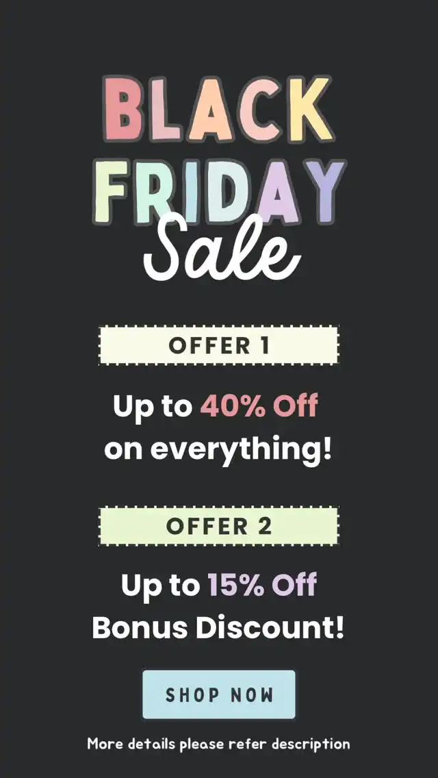 What can you shop in the Black Friday Sale at Shokakko? 👀🖤

⭐️ 2026 Planners
⭐️ 2026 Calendars
⭐️ Stamps
⭐️ Ink Pads
⭐️ Masking Tapes
⭐️ Stickers
⭐️ …and so much more!

🔹 OFFER 1
Up to 40% OFF all products!

🔸 OFFER 2
Up to 15% BONUS DISCOUNT when you buy more!

🛍️ Shop now ➡️ shokakko.com.au
📆 Sale ends 30 Nov

#shokakko_au #stationery #stationeryshop #craft #stationeryaddict #bujo #blackfridaydeals #blackfriday