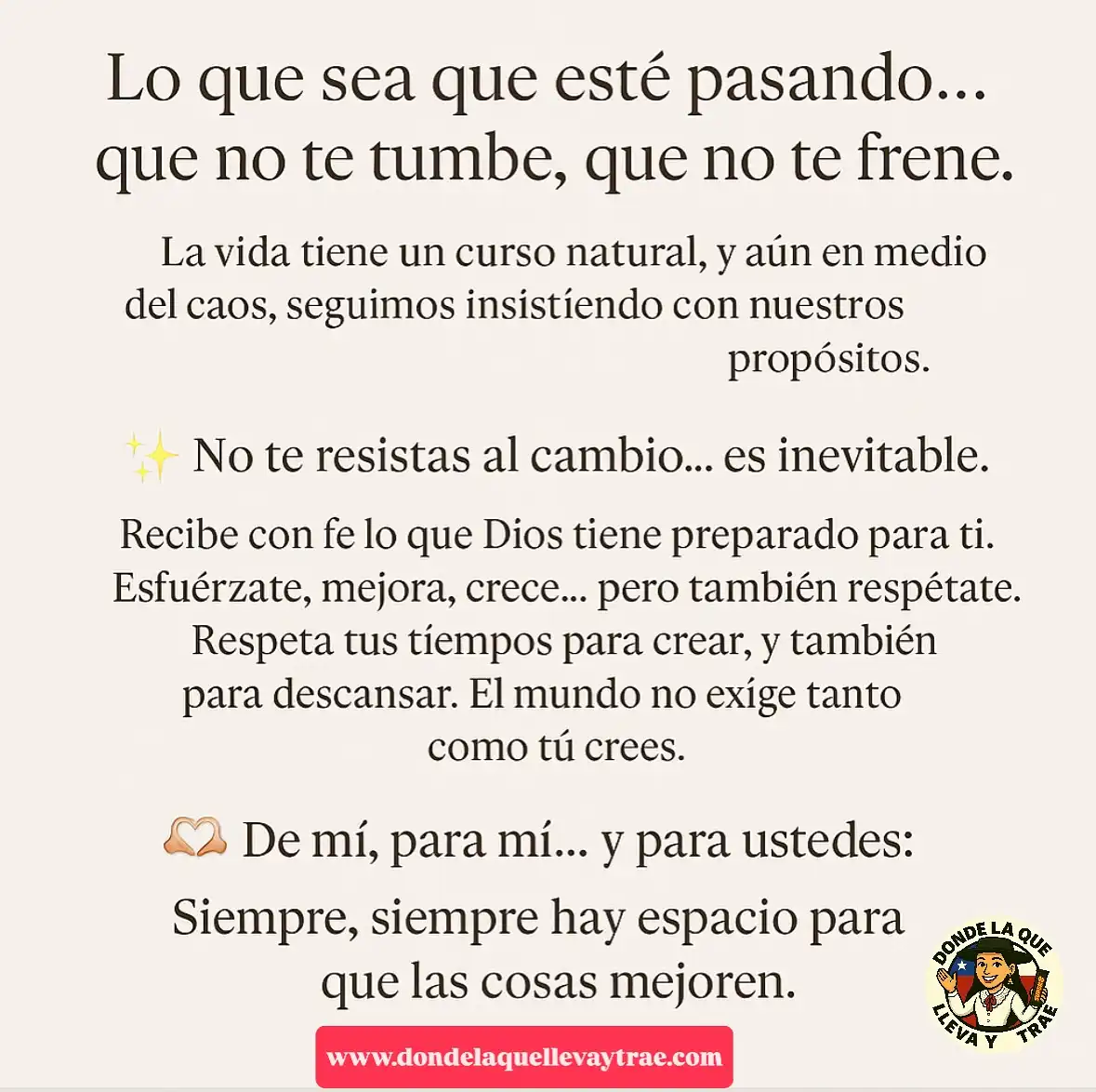 Que nada te tumbe 🫶💝 #chilenosporelmundo🇨🇱 🌎 #chilenosenmiami🌴♥️ #imigrantes 
@dondelaquellevaytrae