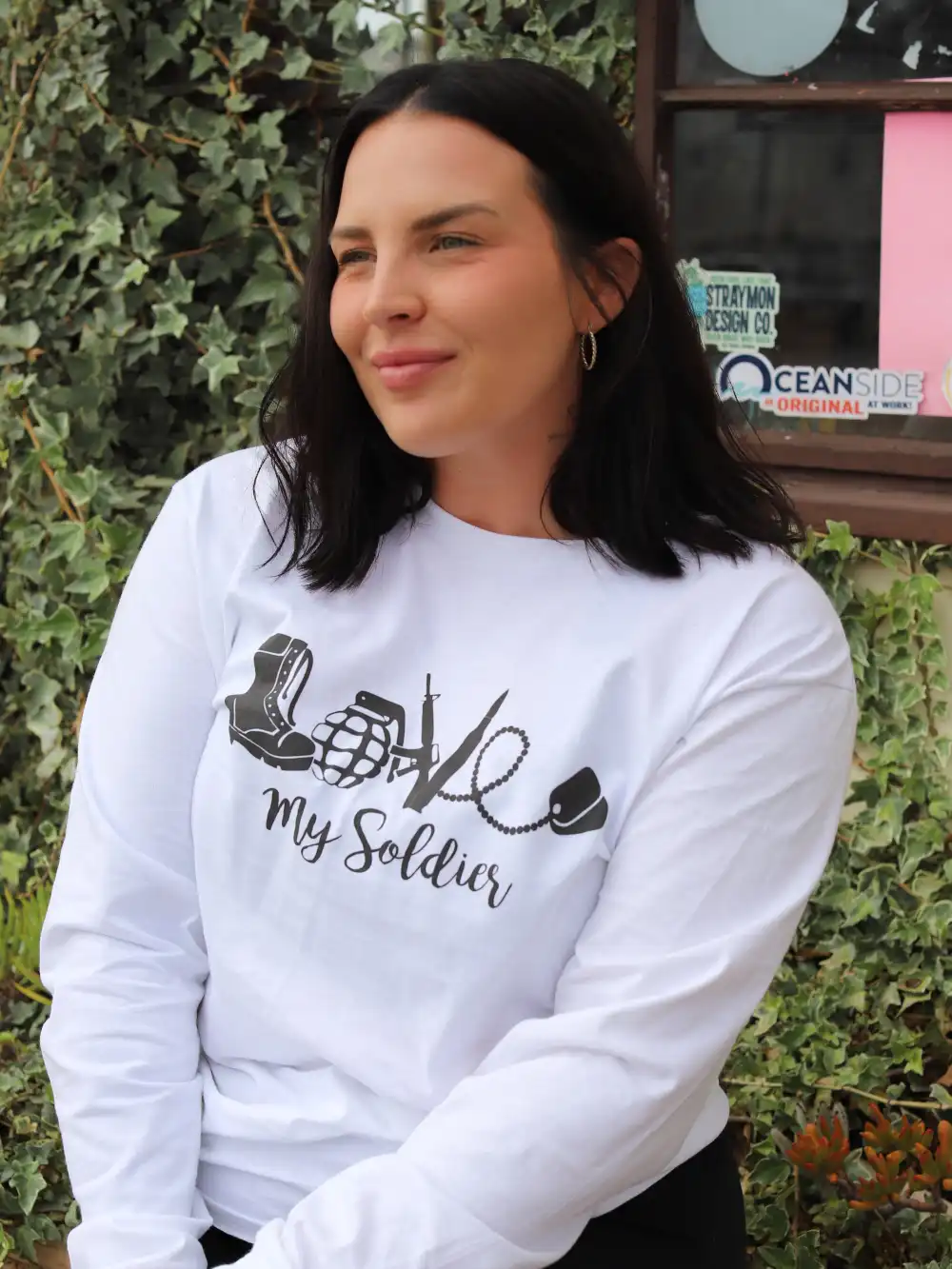 Love runs deep, especially when it’s for the one in uniform. 🤍 From early mornings to late-night phone calls, this long sleeve keeps your pride close to heart.