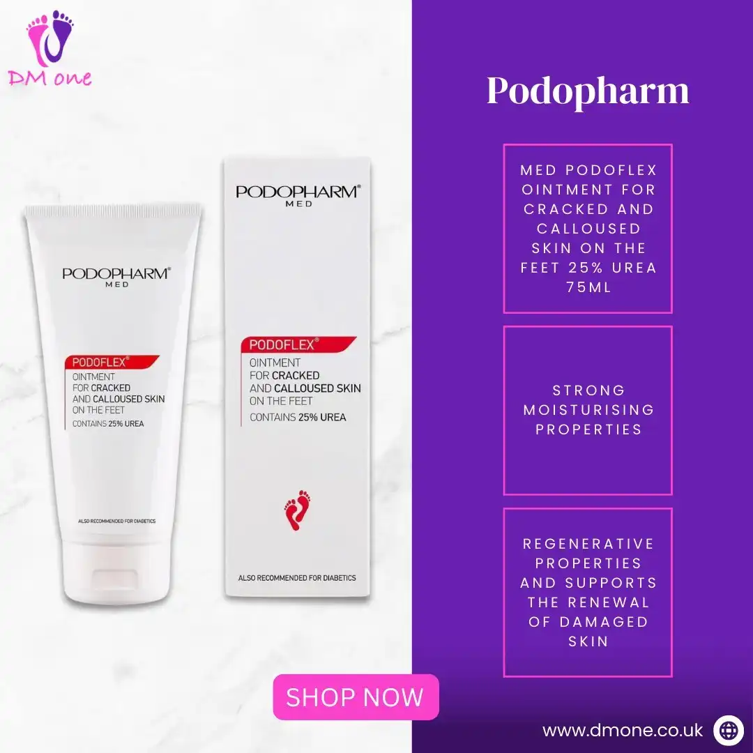 Say goodbye to cracked and calloused feet with Med Podoflex Ointment from Podopharm! 👣💧 Formulated with 25% urea, this ointment boasts strong moisturising and regenerative properties, effectively supporting the renewal of damaged skin. 🌿✨
Pamper your feet and restore their softness and health with this powerful treatment.
🛍️ Ready to give your feet the care they deserve? Shop now at www.dmone.co.uk and step into comfort!
#Podopharm #MedPodoflex #CrackedFeet #CallousedSkin #MoisturisingOintment #UreaCream #FootCare #SkinRegeneration #HealthyFeet #NourishYourSkin #PamperYourself #SelfCare #BeautyEssentials #ShopNow