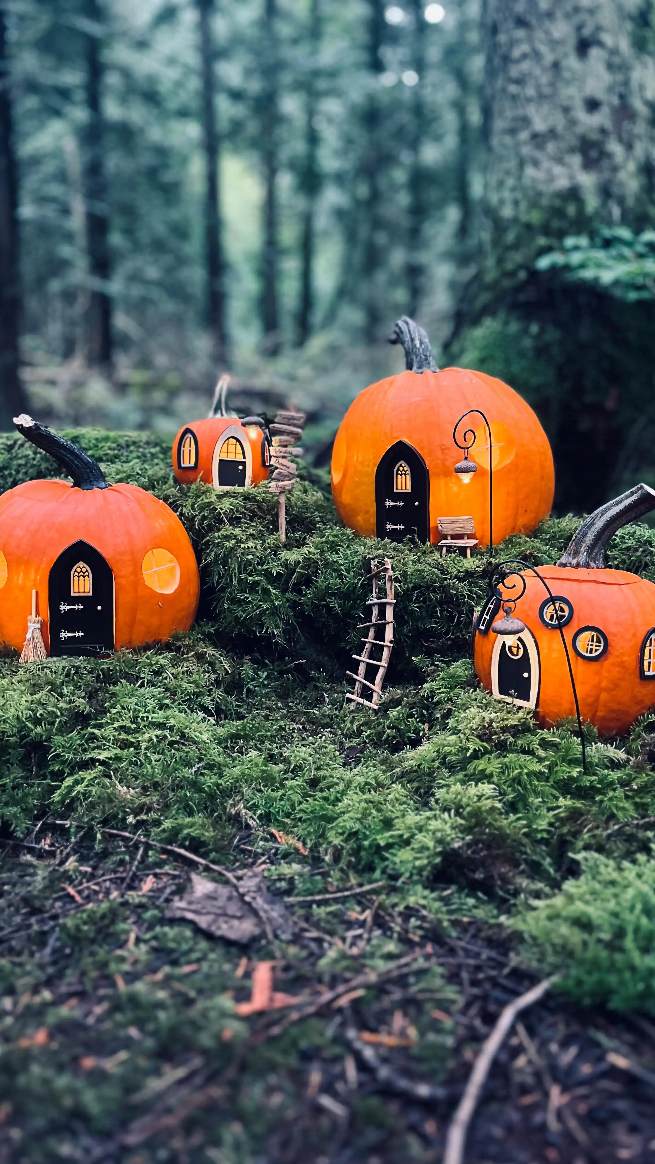 This Halloween, I built another Pumpkin Fairy House Village 🎃🏡 Each pumpkin turned into a home for tiny fairies - glowing windows, whimsical doors, and a touch of autumn charm.

Are you building your own fairy house village this year? 🍂🧚‍♀️

#fairyland #pumpkinfairyhouse #fairygardenvillage #fairydoor #fairyhouse #halloweencrafts #pumpkindecor #magicalmoments #whimsicaldecor #fairygardens #handmadehalloween #enchantedhalloween