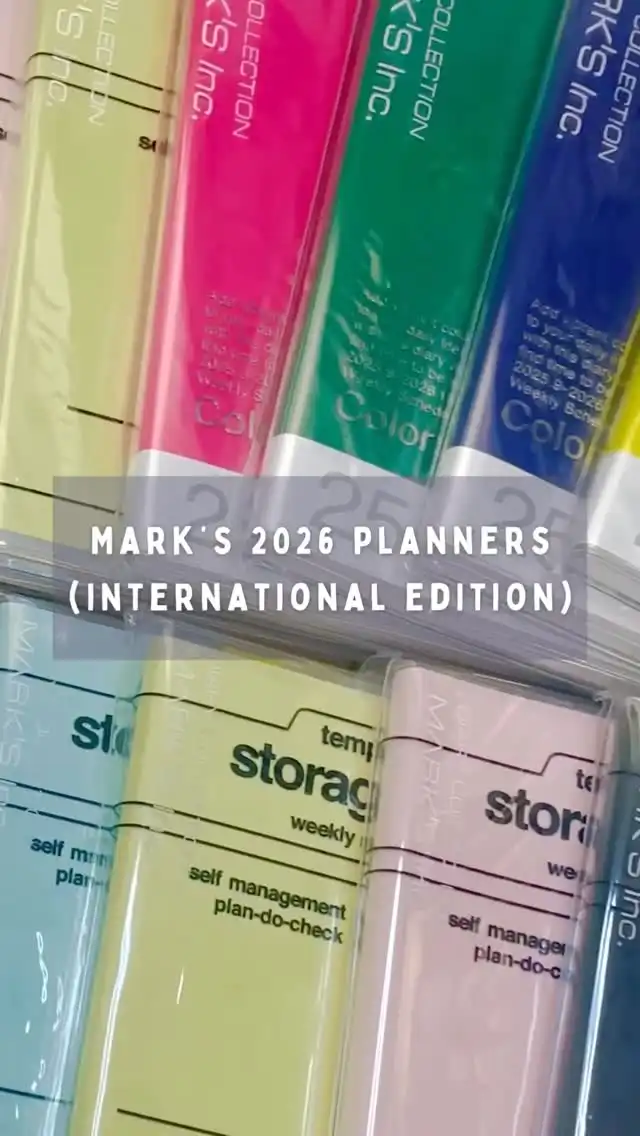 ✨ Meet the 2026 Planners (International Edition) from @marks_tokyo 

Starting from September 2025, they’re ready to help you plan, stay organised, and dream big 🗓️

📖 Chic covers & colours
📆 Weekly vertical layout – perfect for time management
☑️ Ideal for work, school & daily life

🛍️ Shop now → shokakko.com.au

#shokakko_au #2026planner #planner #planners #stationery #stationeryshop #stationeryaddict #planneraddict