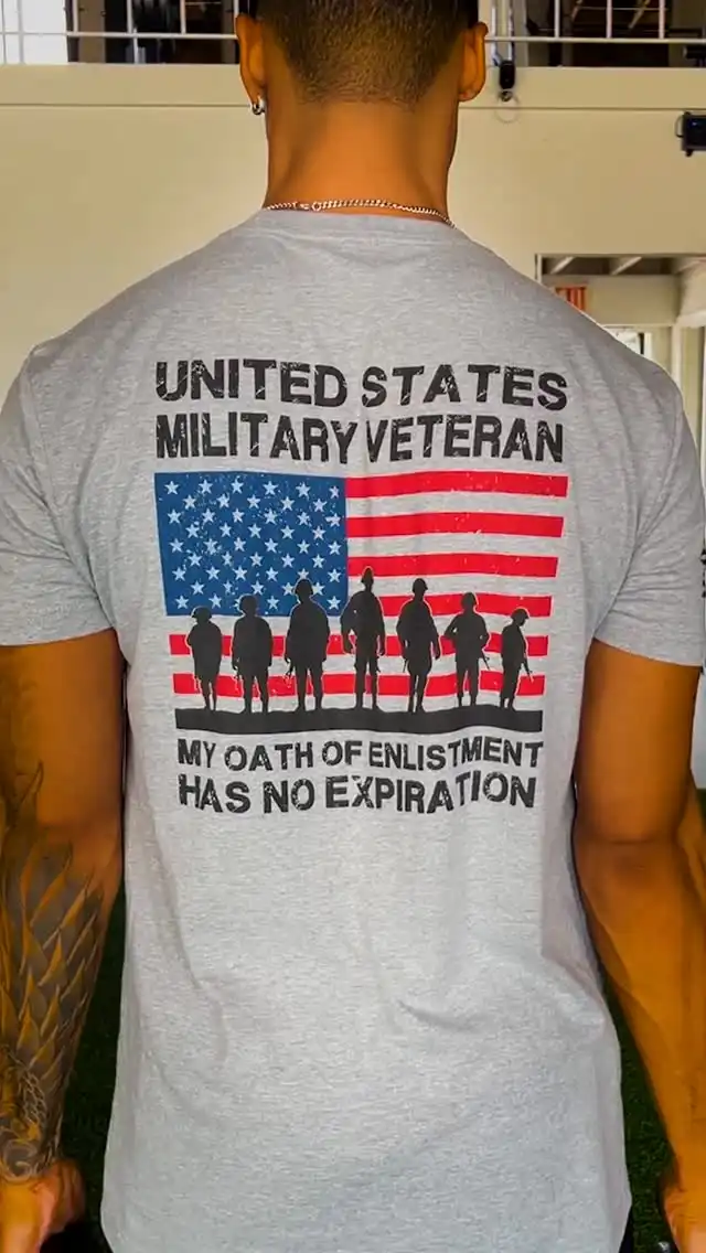 Service doesn’t end when the uniform comes off. For those who served, the oath is a lifelong promise, one that echoes through every action, every day. This shirt is a statement of that enduring commitment. 🇺🇸