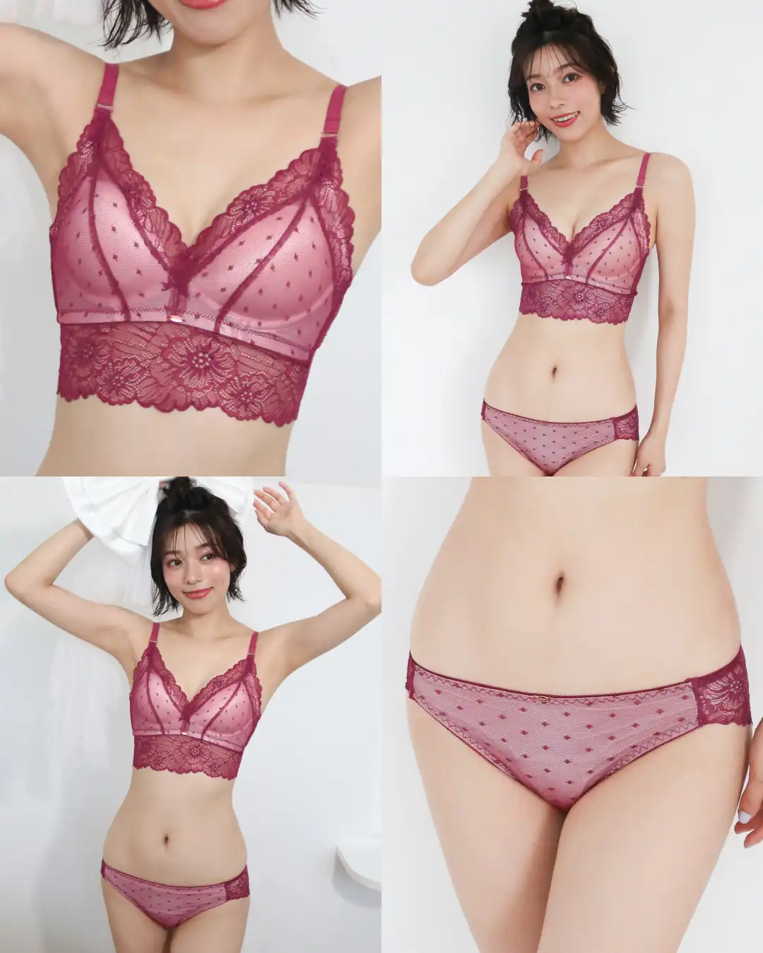 Feliture ブラジャーショーツセット4点キャミソール1点 Feliture極ふわブラ -ブラ＆ショーツセット-