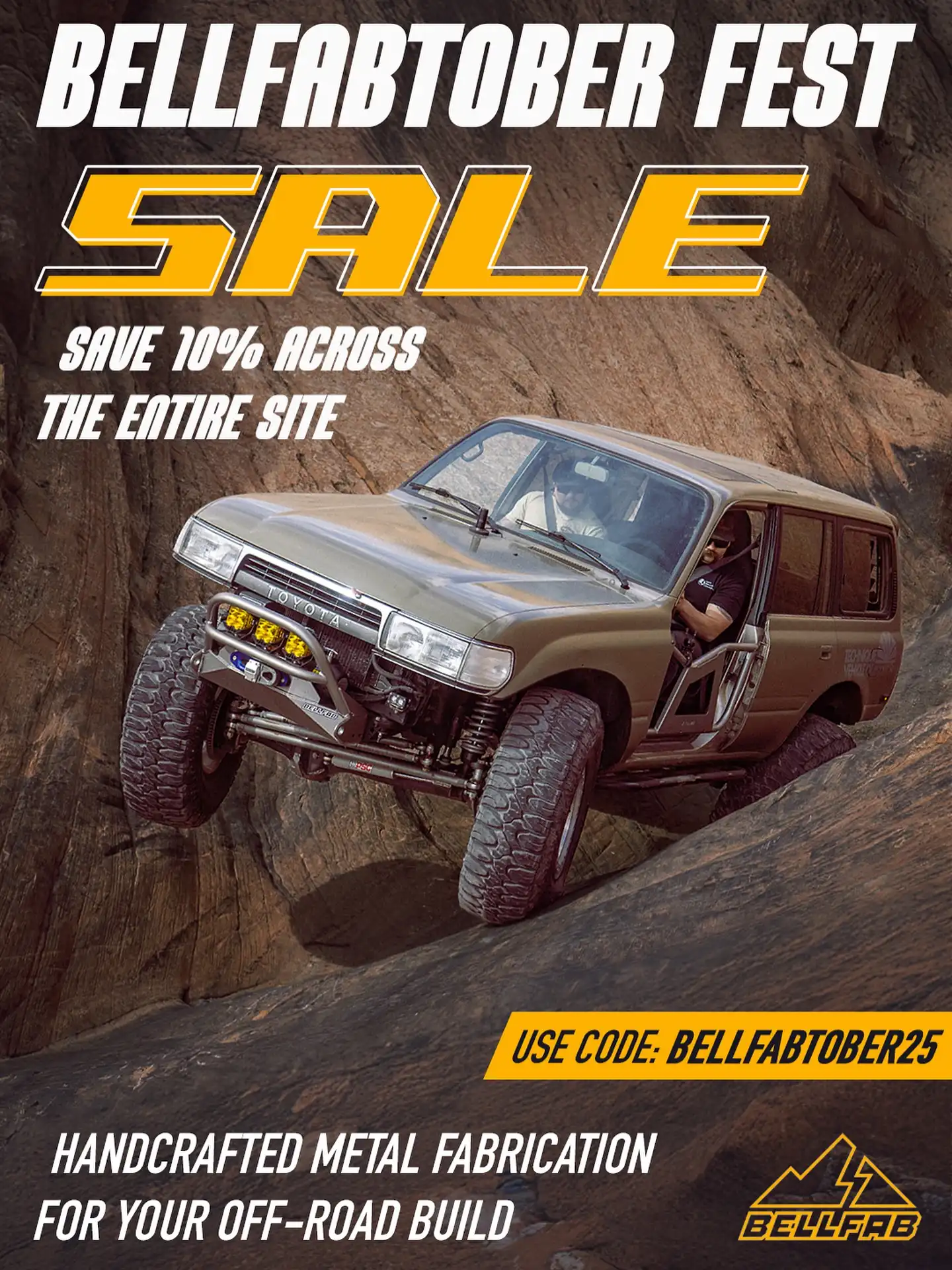 Waiting for Black Friday? Say less…

We thought we would bust out some early deals for you. 

💰 10% off site wide now through Oct. 19th! Discount code: bellfabtober25 💰

You already have your gear picked out, why wait? Hit the website now and save. 

#bellfab #offroad #overland #overlanding #80series #80serieslandcruiser #landcruiser80 #fj80 #fzj80 #toyota #tacoma #toyotatacoma #dometic