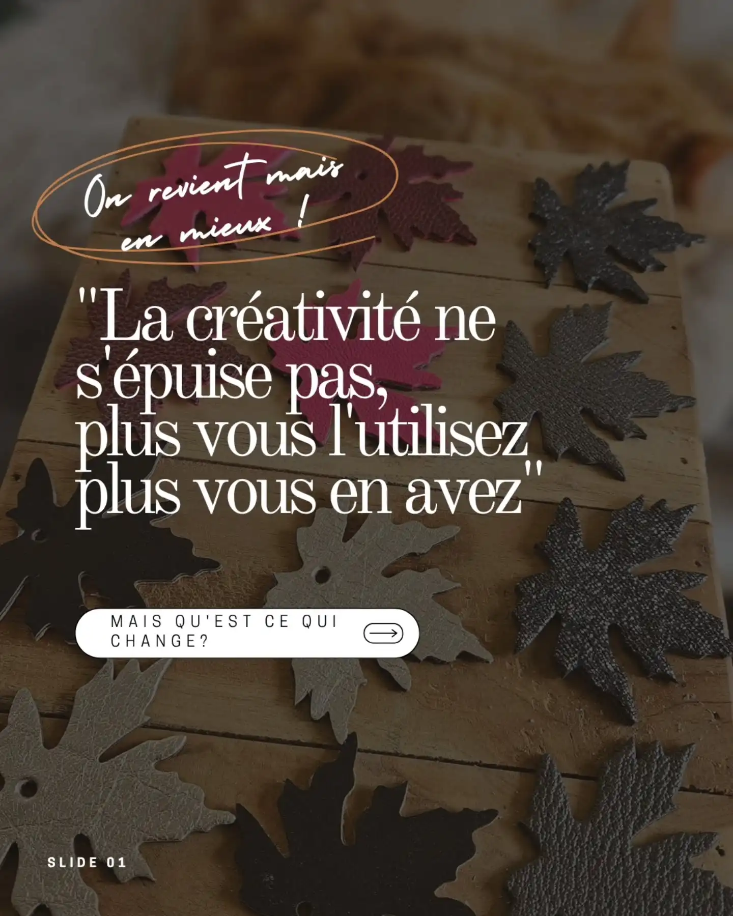 Bonjour, c'est moi 🥹, me revoilà ! Oui je sais ça fait longtemps, je m'en excuse, j'ai profité de cette absence pour repenser daphnébijoux®️,
J'ai eu une saturation de cette confection à la chaîne, je me suis perdue tout simplement, j'ai regardé mes premières réalisations et j'ai compris que je n'étais plus alignée avec ma passion première, la création tout simplement, certes la vie n'est plus la même aujourd'hui et surtout notre porte monnaie mais je voulais recréer comme avant ... Bref je ne vais pas écrire de roman ici, on revient avec du changement et on verra si tout le monde s'y retrouve !
Et si vous avez des questions ou juste une envie de papoter, allez-y je vous lis.