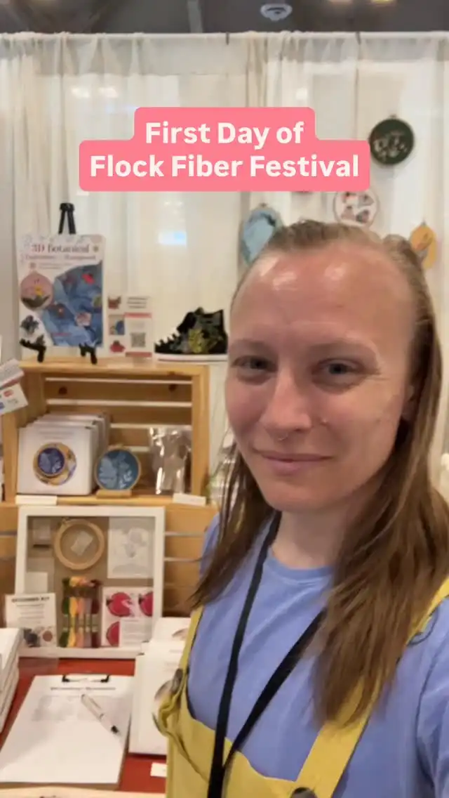 It’s the first day of the @flockfiberfestival! I’m so excited to get to spend the weekend among so many fiber enthusiasts.

My booth is packed full of embroidery kits, stick and stitch patterns, and embroidery books. You can even catch a sneak peek of my new book, 3D Botanical Embroidery & Stumpwork.

#embroidery #craftfair #flockfiberfestival #mcreativej #fiberlover #modernmaker