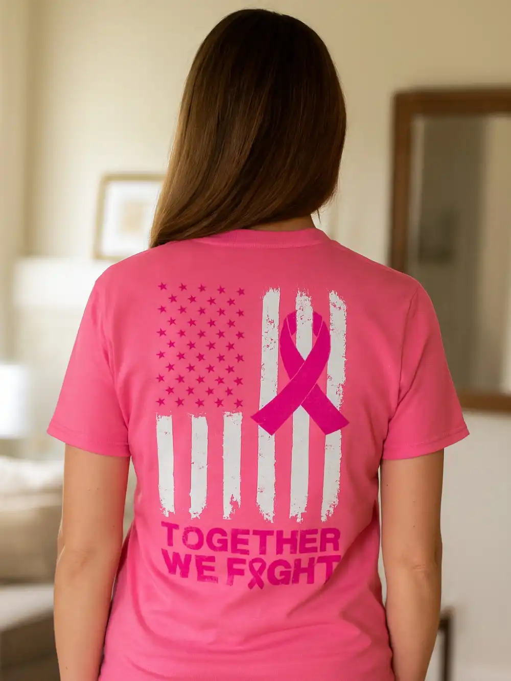 Together, We Fight. 💗🇺🇸 Proudly wear your support with our limited-edition Breast Cancer Awareness tee. Whether you're honoring a survivor, remembering a loved one, or standing beside someone in the fight, this shirt is more than just fabric. Its strength. It's unity. Its purpose.