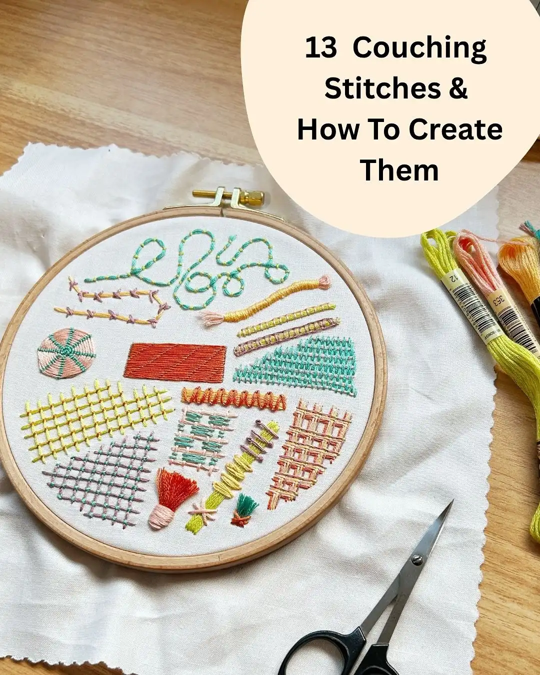 POV: You met the couching stitch family
Don’t know what stitch families are? They’re groups of stitches that have similar foundational stitches.
Because couching simply refers to tacking down one thread with another, it can be applied to various threads and stitches, creating a multitude of variations! There are many well known couching stitches, but you can also make up your own by using a stitch to tac down another thread.
Want to give some of those couching stitch variations a try? My latest blog post dives into the couching stitch family and explores how to create 13 of these stitch variations.
Give them a try and let me know which couching stitch is your favorite.
#embroiderystitches #blogpost #mcreativej #diy #handembroidery #fiberarts