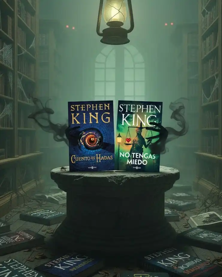 🌙 La Cita más Oscura del Año tiene Nombres y Apellidos: Stephen King. 👻

En esta espeluznante temporada, olvídate de los disfraces y prepárate para el verdadero miedo con estas dos obras maestras del Rey. La escena habla por sí sola: abandono, libros antiguos, y la promesa de pesadillas hiperrealistas.

1️⃣ CUENTO DE HADAS:

Charlie Reade parece un estudiante de instituto normal y corriente, pero carga con un gran peso sobre los hombros. Cuando él solo tenía diez años, su madre fue víctima de un atropello y la pena empujó a su padre a la bebida. Aunque era demasiado joven, Charlie tuvo que aprender a cuidarse solo... y también a ocuparse de su padre.

Ahora, con diecisiete años, Charlie encuentra dos amigos inesperados: una perra llamada Radar y Howard Bowditch, su anciano dueño. Cuando el anciano fallece, le deja al chico una cinta de casete que contiene una historia increíble y el gran secreto que Bowditch ha guardado durante toda su vida: dentro de su cobertizo existe un portal que conduce a otro mundo.

2️⃣ NO TENGAS MIEDO:

¡Pura adrenalina narrativa!
Cuando el Departamento de Policía de Buckeye City recibe una carta de alguien que pretende «matar a trece inocentes y a un culpable» para expiar una muerte innecesaria, la detective Izzy Jaynes no sabe qué pensar. ¿Están a punto de asesinar a catorce personas por venganza? Preocupada, decide acudir a Holly Gibney para que la ayude.

Mientras tanto, la activista por los derechos de la mujer Kate McKay se embarca en una gira de conferencias, atrayendo a tantos seguidores como detractores. Alguien que se opone vehementemente a su mensaje ataca sus eventos y, aunque al principio nadie resulta herido, el acosador se vuelve cada vez más atrevido, y contactan a Holly Gibney para proteger a Kate. Con un fascinante elenco de personajes conocidos y nuevos, estos dos hilos narrativos se unen en un tapiz escalofriante y espectacular.
No es solo leer; es sobrevivir a la noche. ¿Te atreves? 🎃

#StephenKing #CuentoDeHadas #NoTengasMiedo #Halloween2025 #SinopsisKing #LibrosDeTerror #BookstagramEspaña #RecomendacionesDeLibros #LecturaObligatoria