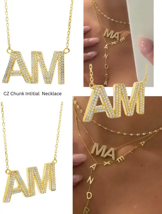 Balloon Initial Necklace – Alexandra Madison
